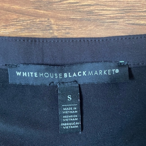 White House Black Market Black Lace-Up Tank Top - Picture 2 of 6